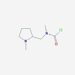 N-methyl-N-[(1-methylpyrrolidin-2-yl)methyl]carbamoyl chloride