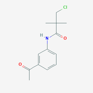B1333082 N-(3-acetylphenyl)-3-chloro-2,2-dimethylpropanamide CAS No. 453557-74-9