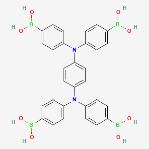 ((1,4-Phenylenebis(azanetriyl))tetrakis(benzene-4,1-diyl))tetraboronic acid