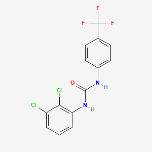 molecular formula C14H9Cl2F3N2O B13330848 1-(2,3-Dichlorophenyl)-3-(4-(trifluoromethyl)phenyl)urea 