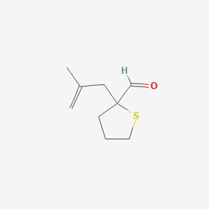 2-(2-Methylprop-2-en-1-yl)thiolane-2-carbaldehyde