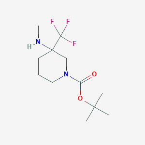 tert-Butyl 3-(methylamino)-3-(trifluoromethyl)piperidine-1-carboxylate