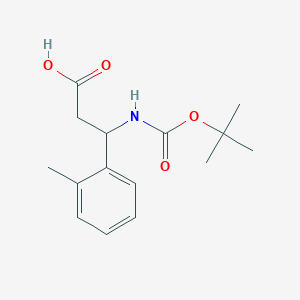 B1333087 3-[(Tert-butoxycarbonyl)amino]-3-(2-methylphenyl)propanoic acid CAS No. 284493-54-5