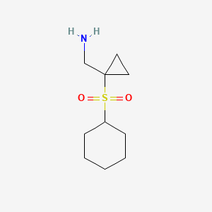 (1-(Cyclohexylsulfonyl)cyclopropyl)methanamine