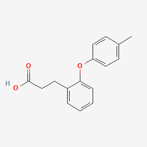 molecular formula C16H16O3 B1333090 3-[2-(4-甲基苯氧基)苯基]丙酸 CAS No. 886361-09-7