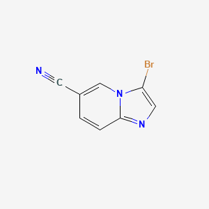 molecular formula C8H4BrN3 B1333094 3-Bromoimidazo[1,2-a]pyridine-6-carbonitrile CAS No. 885950-21-0