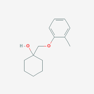 molecular formula C14H20O2 B13331039 1-((o-Tolyloxy)methyl)cyclohexan-1-ol 