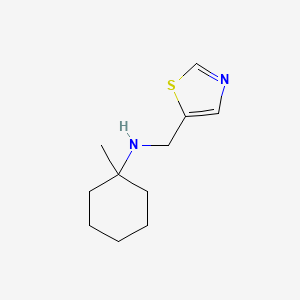 molecular formula C11H18N2S B13331080 1-methyl-N-(1,3-thiazol-5-ylmethyl)cyclohexan-1-amine 