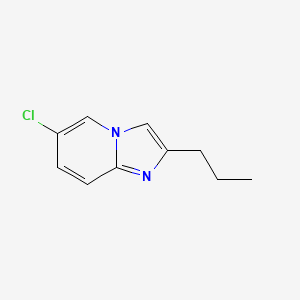 molecular formula C10H11ClN2 B13331101 6-Chloro-2-propylimidazo[1,2-A]pyridine 