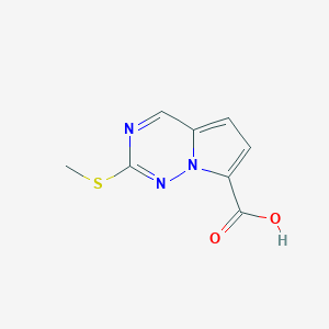 2-(Methylthio)pyrrolo[2,1-f][1,2,4]triazine-7-carboxylic acid