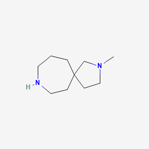 molecular formula C10H20N2 B13331162 2-Methyl-2,8-diazaspiro[4.6]undecane 