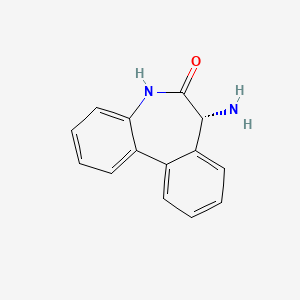 molecular formula C14H12N2O B13331240 (R)-7-Amino-5,7-dihydro-6H-dibenzo[b,d]azepin-6-one 