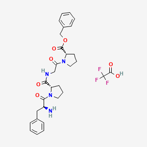 Benzyl L-phenylalanyl-L-prolylglycyl-L-prolinate 2,2,2-trifluoroacetate