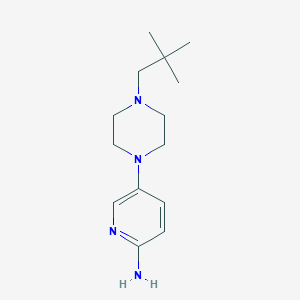 molecular formula C14H24N4 B13331367 5-(4-Neopentylpiperazin-1-yl)pyridin-2-amine 