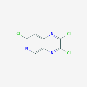 molecular formula C7H2Cl3N3 B13331392 2,3,7-Trichloropyrido[3,4-b]pyrazine 