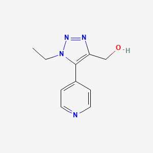 [1-Ethyl-5-(pyridin-4-yl)-1H-1,2,3-triazol-4-yl]methanol