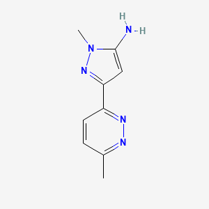 1-Methyl-3-(6-methylpyridazin-3-yl)-1H-pyrazol-5-amine