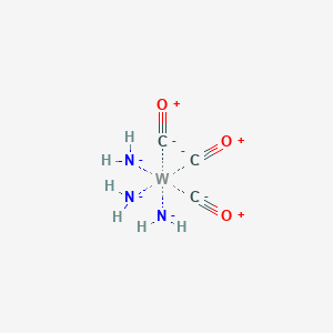 molecular formula C3H6N3O3W-3 B13331445 azanide;carbon monoxide;tungsten 