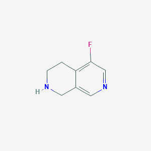 molecular formula C8H9FN2 B13331453 5-Fluoro-1,2,3,4-tetrahydro-2,7-naphthyridine 