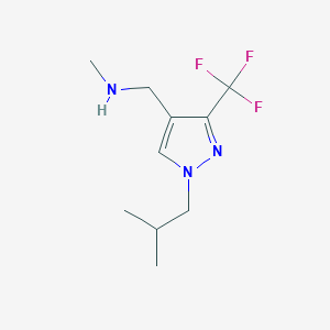 1-(1-isobutyl-3-(trifluoromethyl)-1H-pyrazol-4-yl)-N-methylmethanamine