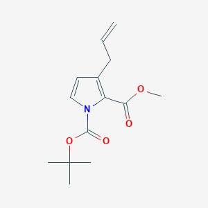 1-(tert-Butyl) 2-methyl 3-allyl-1H-pyrrole-1,2-dicarboxylate