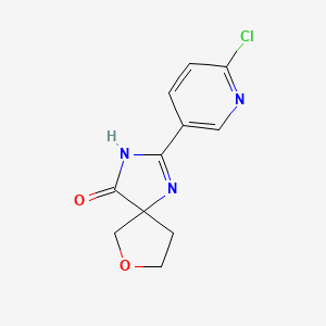 2-(6-Chloropyridin-3-yl)-7-oxa-1,3-diazaspiro[4.4]non-1-en-4-one