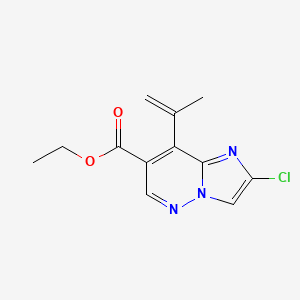 Ethyl 2-chloro-8-(prop-1-en-2-yl)imidazo[1,2-b]pyridazine-7-carboxylate