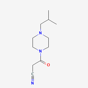 3-(4-Isobutylpiperazin-1-yl)-3-oxopropanenitrile