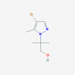 2-(4-Bromo-5-methyl-1H-pyrazol-1-yl)-2-methylpropan-1-ol