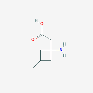 2-(1-Amino-3-methylcyclobutyl)acetic acid