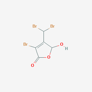 B133316 3-Bromo-4-(dibromomethyl)-5-hydroxy-2(5H)-furanone CAS No. 132059-53-1