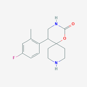 5-(4-Fluoro-2-methylphenyl)-1-oxa-3,9-diazaspiro[5.5]undecan-2-one