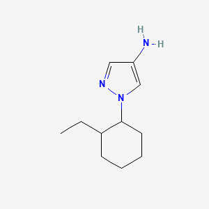 molecular formula C11H19N3 B13331630 1-(2-ethylcyclohexyl)-1H-pyrazol-4-amine 