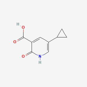 molecular formula C9H9NO3 B13331640 5-Cyclopropyl-2-oxo-1,2-dihydropyridine-3-carboxylic acid 