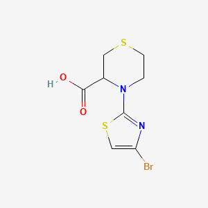 4-(4-Bromothiazol-2-yl)thiomorpholine-3-carboxylic acid