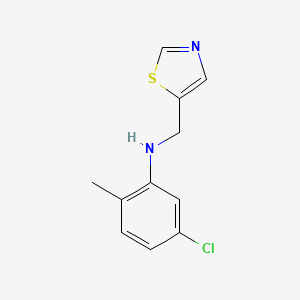 5-chloro-2-methyl-N-(1,3-thiazol-5-ylmethyl)aniline