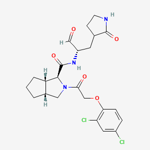 (1S,3aR,6aS)-2-(2-(2,4-Dichlorophenoxy)acetyl)-N-((2S)-1-oxo-3-(2-oxopyrrolidin-3-yl)propan-2-yl)octahydrocyclopenta[c]pyrrole-1-carboxamide