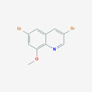 molecular formula C10H7Br2NO B13331666 3,6-Dibromo-8-methoxyquinoline 