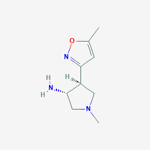 (3R,4S)-1-Methyl-4-(5-methylisoxazol-3-yl)pyrrolidin-3-amine