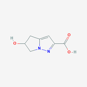 5-Hydroxy-5,6-dihydro-4H-pyrrolo[1,2-b]pyrazole-2-carboxylic acid