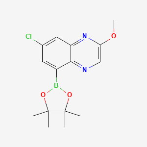 7-Chloro-2-methoxy-5-(4,4,5,5-tetramethyl-1,3,2-dioxaborolan-2-yl)quinoxaline