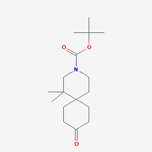 tert-Butyl 1,1-dimethyl-9-oxo-3-azaspiro[5.5]undecane-3-carboxylate