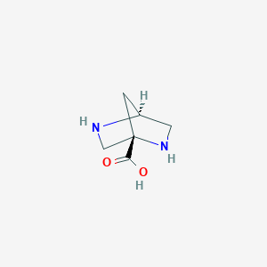 molecular formula C6H10N2O2 B13331761 (1S,4S)-2,5-Diazabicyclo[2.2.1]heptane-1-carboxylic acid 