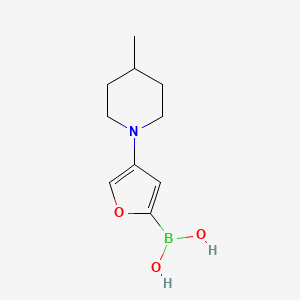 (4-(4-Methylpiperidin-1-yl)furan-2-yl)boronic acid