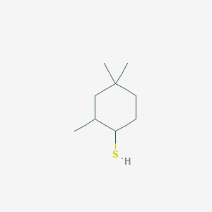 molecular formula C9H18S B13331840 2,4,4-Trimethylcyclohexane-1-thiol 