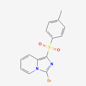 molecular formula C14H11BrN2O2S B1333187 3-溴-1-(甲苯-4-磺酰基)-咪唑并[1,5-A]吡啶 CAS No. 904813-34-9