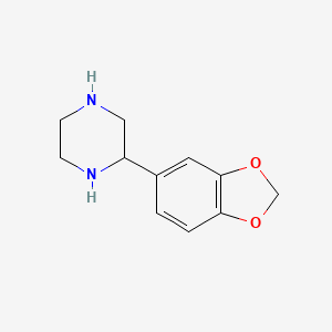 B1333188 2-Benzo[1,3]dioxol-5-yl-piperazine CAS No. 65709-24-2