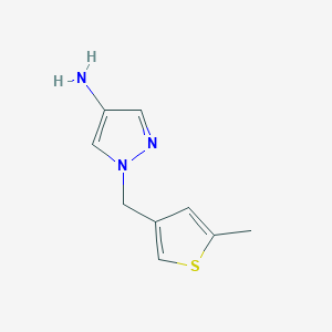 1-[(5-Methylthiophen-3-yl)methyl]-1H-pyrazol-4-amine