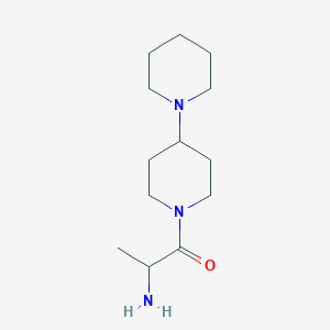 molecular formula C13H25N3O B13331912 1-([1,4'-Bipiperidin]-1'-yl)-2-aminopropan-1-one 