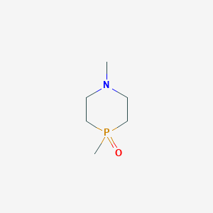 molecular formula C6H14NOP B13331948 1,4-Dimethyl-1,4-azaphosphinane 4-oxide 